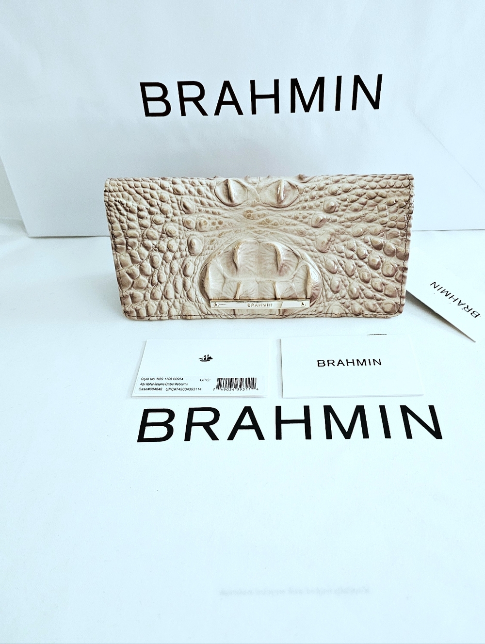 NWT Brahmin SESAME Ady Wallet